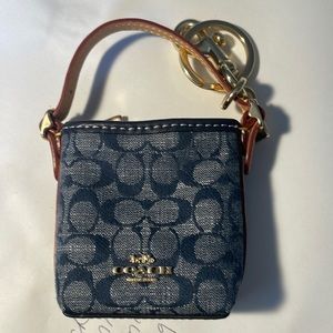 Authentic mini denim satchel bag coin purse. I except offers!